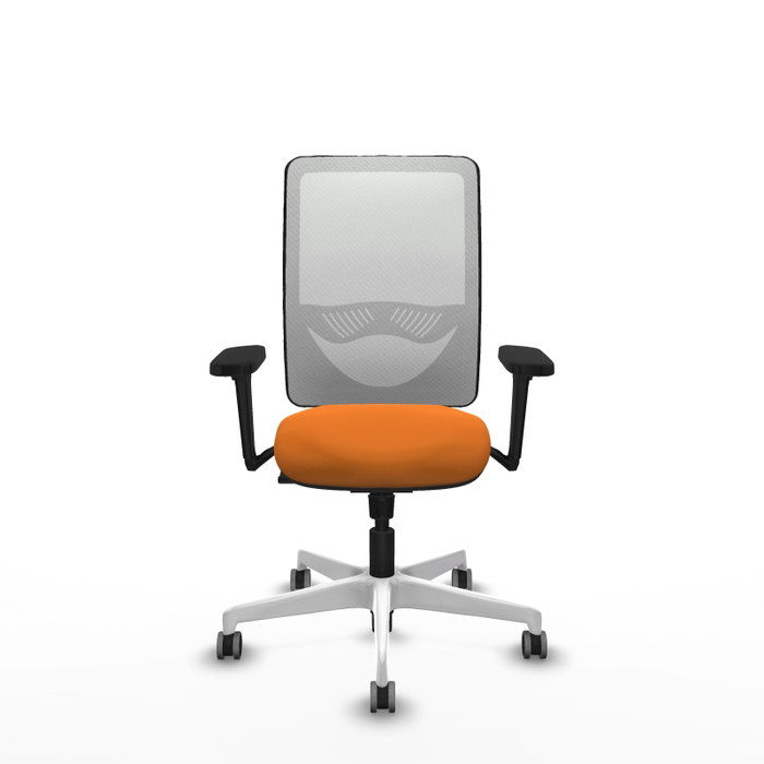 PIQUERAS Y CRESPO Silla de oficina Zulema Naranja y Blanco PIQUERAS Y CRESPO Silla de oficina Zulema Naranja y Blanco