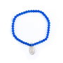 Bobroff Pulsera de Plata de Ley con Cristales Swarovski Azul BRCLT-BL