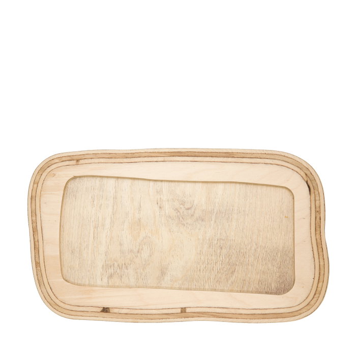 Summa Tabla Fuente Rectangular de Madera de Abedul