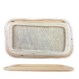 SUMMA Tabla Fuente de Madera de Abedul Rectangular 37 x 21 cm