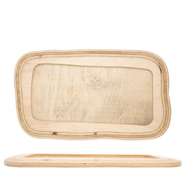 Summa Tabla Fuente Rectangular de Madera de Abedul