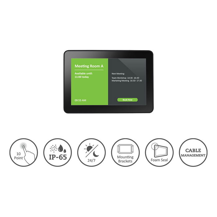 AG Neovo TX-10 Monitor 25.4cm 10.1" 16:10 10 Point Touch Negro