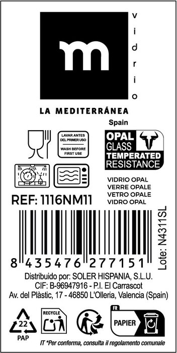 La Mediterranea Plato de Postre Whom 19cm
