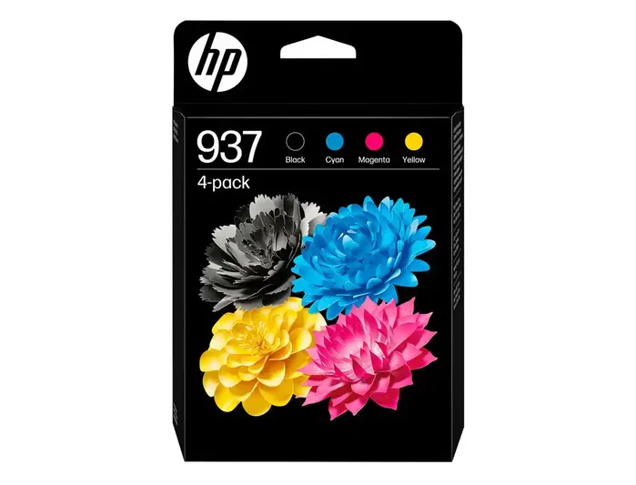 Hp Pack de 4 Cartuchos de Tinta Original 937 CMYK Hp Pack de 4 Cartuchos de Tinta Original 937 CMYK