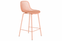 DKD Home Decor Taburete PP Metal Salmón