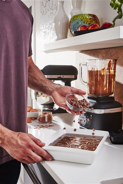 Kitchenaid Batidora de Vaso K400 5KSB4026 Negra de Hierro Fundido - Potente Motor para Batidos Cremosos y Homogéneos