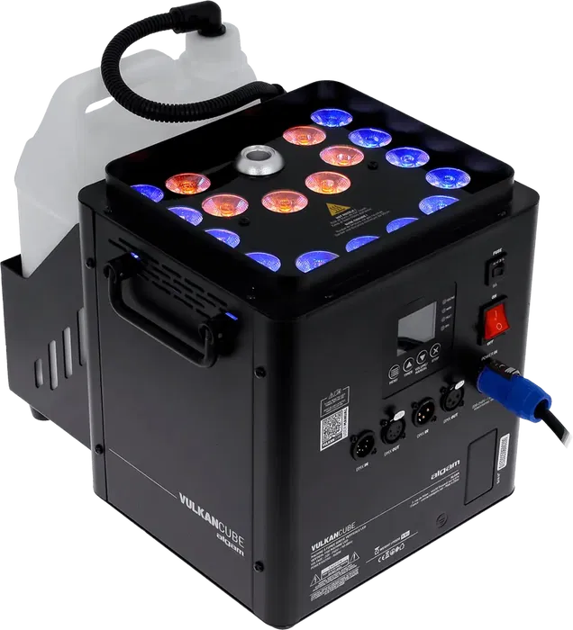 Algamlight Máquina De Humo Vertical Led 1500W Profesional Para Eventos Y Escenarios Con DMX y 18 LEDs RGBW