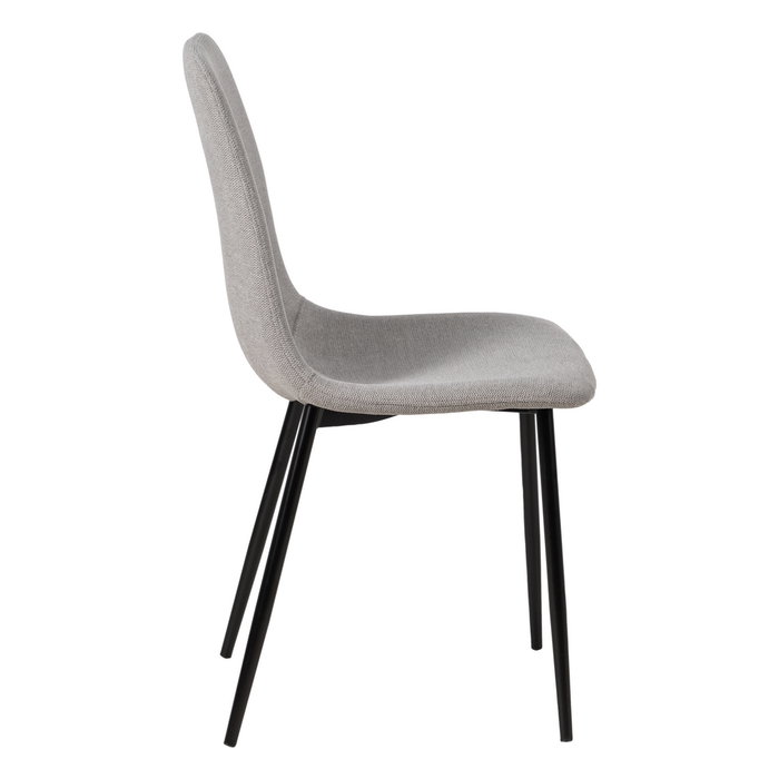 Silla Gris Tejido-Metal Salón 43 X 52 X 87 cm (Set de 4)