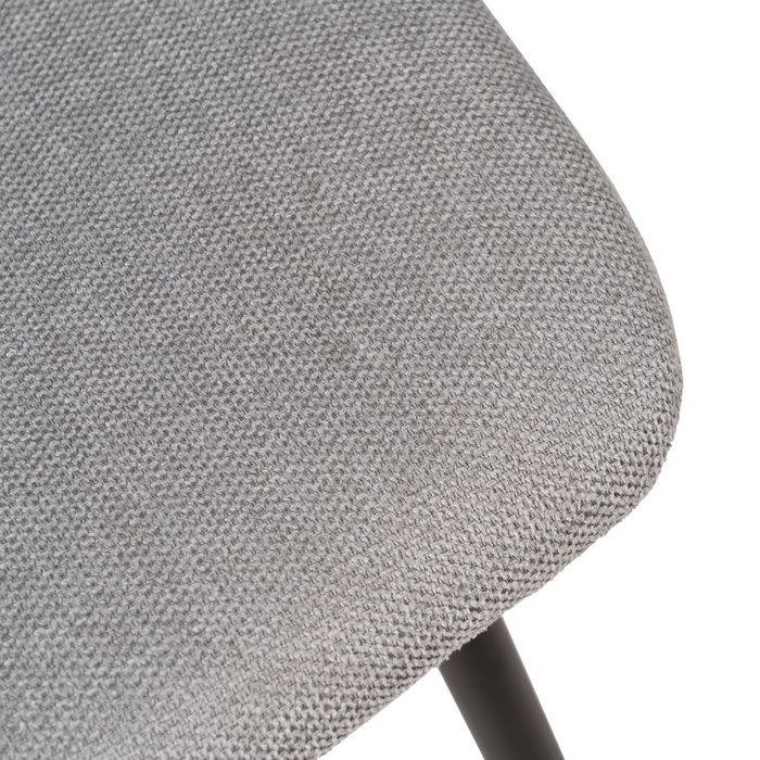 Silla Gris Tejido-Metal Salón 43 X 52 X 87 cm (Set de 4)