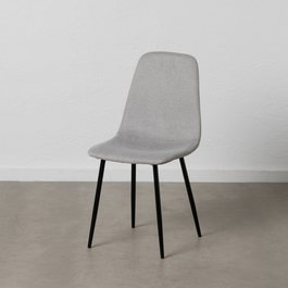 Silla Gris Tejido-Metal Salón 43 X 52 X 87 cm (Set de 4)