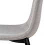 Silla Gris Tejido-Metal Salón 43 X 52 X 87 cm (Set de 4)