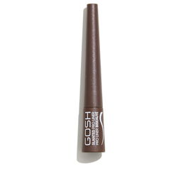 Gosh SLANTED Pro Liner Eyeliner Delineador Líquido Matte Brown 3 ml - Aplicador Inclinado, Resistente al Agua y Larga Duración