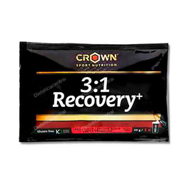Crown Sport Nutrition 3:1 Recovery+ Sobre 50 G Frutos Rojos Recuperador con ratio 3:1 Carbohidratos/Proteína Certificado Informed Sport
