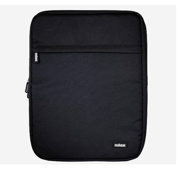 Nilox Funda Sleeve Acolchada 15.6" Negro para Portátil o Tablet, 2 Compartimentos, 140g