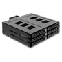 DeLOCK 47142 Bandeja de 5.25 pulg. para 6 unidades de 2.5 pulg. SATA o SAS con llave