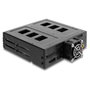 DeLOCK 47142 Bandeja de 5.25 pulg. para 6 unidades de 2.5 pulg. SATA o SAS con llave