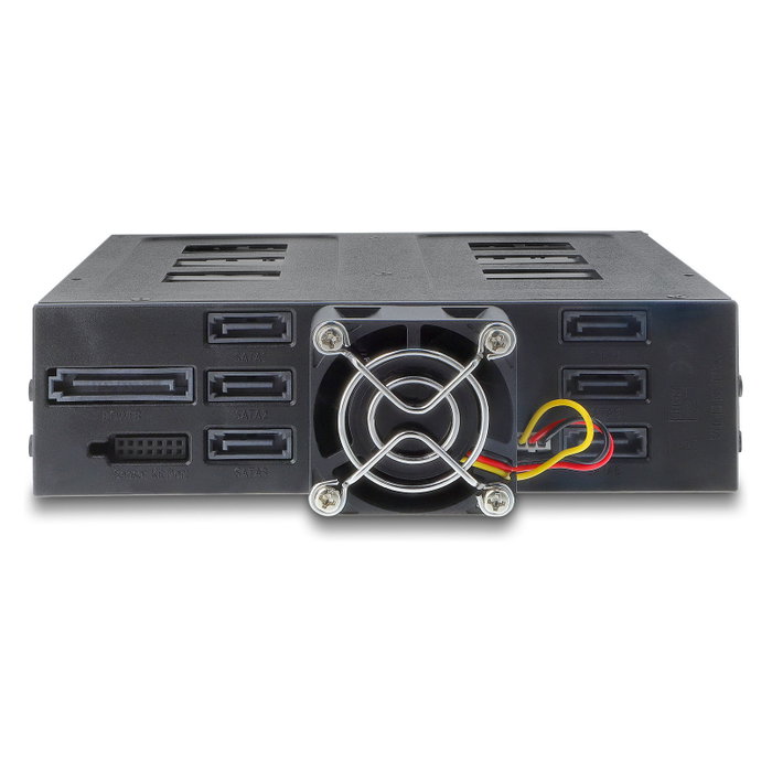 DeLOCK 47142 Bandeja de 5.25 pulg. para 6 unidades de 2.5 pulg. SATA o SAS con llave DeLOCK 47142 Bandeja de 5.25 pulg. para 6 unidades de 2.5 pulg. SATA o SAS con llave