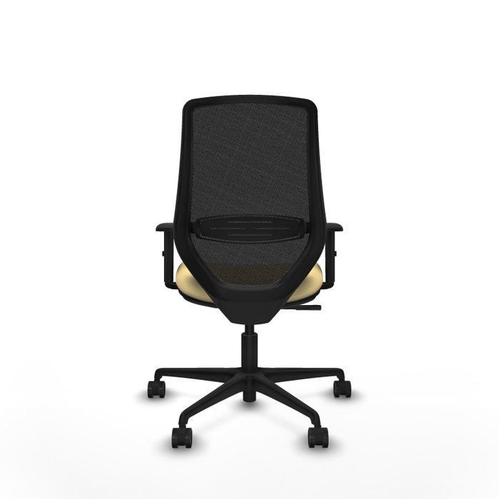 PIQUERAS Y CRESPO Silla de oficina Mardos con mecanismo Sincro, Crema y Negro