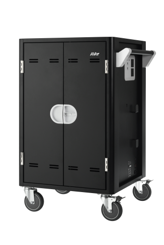 AVer Carro/Soporte de Suelo con Ruedas Multimedia Negro 40AAAC20-A45 para 20 Notebooks/Tablets