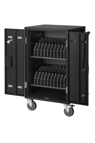 AVer Carro/Soporte de Suelo con Ruedas Multimedia Negro 40AAAC20-A45 para 20 Notebooks/Tablets