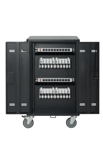 AVer Carro/Soporte de Suelo con Ruedas Multimedia Negro 40AAAC20-A45 para 20 Notebooks/Tablets