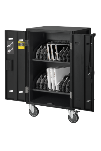 AVer Carro/Soporte de Suelo con Ruedas Multimedia Negro 40AAAC20-A45 para 20 Notebooks/Tablets