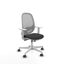 PIQUERAS Y CRESPO Silla de oficina Cilanco con mecanismo Sincro, Gris oscuro