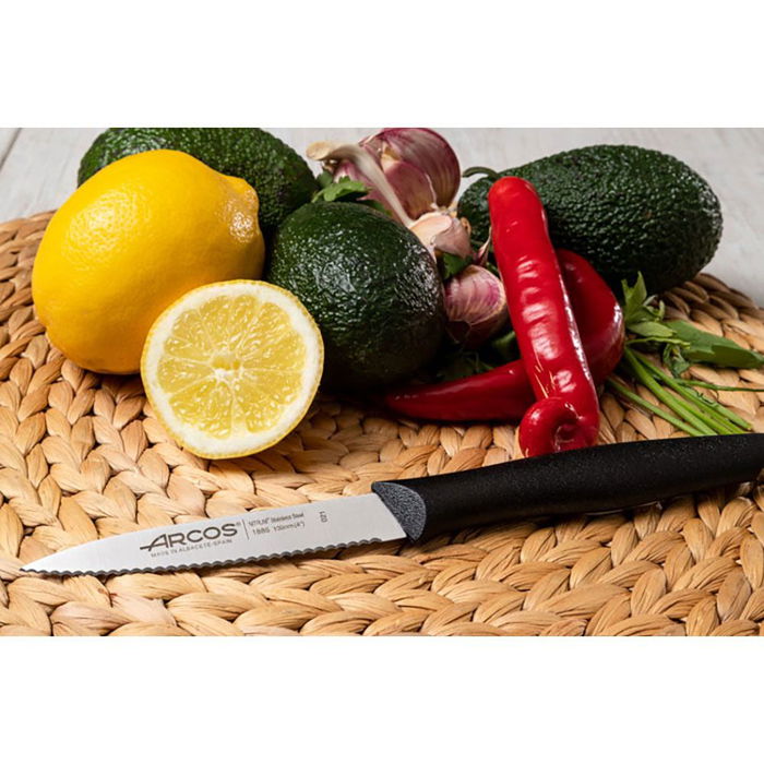 Arcos Cuchillo Mondador Sierra Nova 100 mm Acero Inoxidable Nitrum Mango Polipropileno