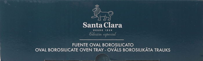 Fuente Oval Horno Borosilicato 2L Sta Cl 30 x 20.8 x 6.2 cm (2 Unidades)