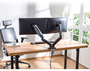 Ewent EW1516 Soporte Doble de Escritorio con Resorte de Gas para 2 Monitores hasta 34 pulgadas