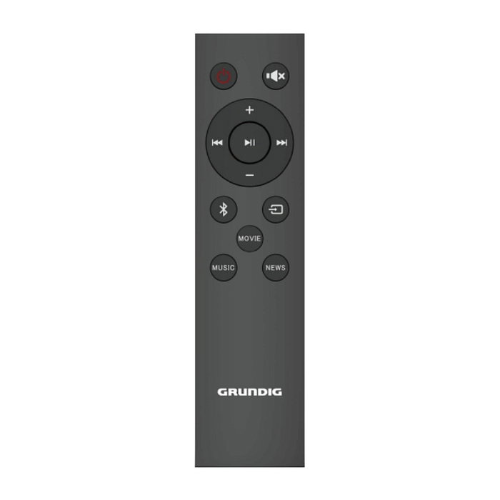 Grundig DSB 991 Soundbar 2.0 de 50W con Bluetooth 5.4, HDMI ARC, USB, Entrada Óptica y Auxiliar, Negro