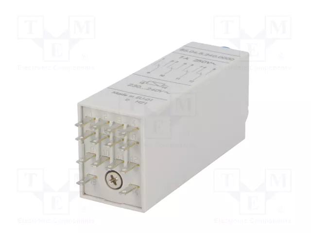 FINDER Relé de tiempo Serie 85 4PDT 230VAC/VDC
