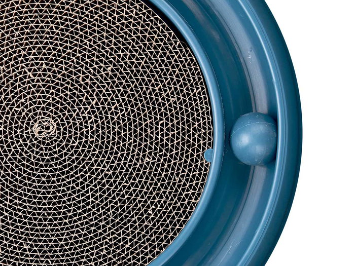 Mascow Rascador Redondo Plástico para Gatos 40 cm con Bola, Surtido de Colores (Set de 6)