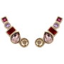Adore Brilliance Pendientes Rose con Cristales Swarovski