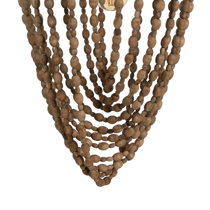 Lámpara Techo Cuentas Natural 39 X 39 X 71 cm Lámpara Techo Cuentas Natural 39 X 39 X 71 cm