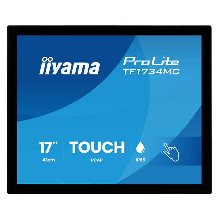 iiyama ProLite TF1734MC-B8X 17" Monitor Táctil 1280x1024 5:4 TN 5ms 75Hz HDMI DisplayPort VGA VESA Negro