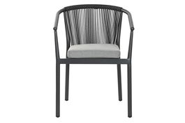 DKD Home Decor Silla Terraza Y Jardin 61 x 76 x 56 cm (2 Unidades) Aluminio Poliester