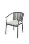 DKD Home Decor Silla Terraza Y Jardin 61 x 76 x 56 cm (2 Unidades) Aluminio Poliester