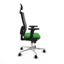 PIQUERAS Y CRESPO Silla de oficina Horna Verde y Gris con Mecanismo Sincro