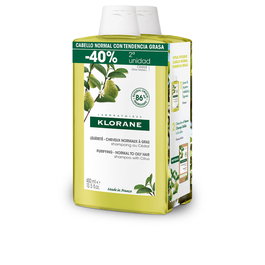 Klorane Champú a la Cidra Ligero para Cabello Normal/Graso - Duo Pack 2 x 400 ml