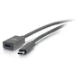 C2G 88658 Cable Alargador USB-C a USB-C Macho a Hembra USB 3.2 Gen 2 (10 Gbps, 3A) 0.9 m Negro