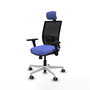 PIQUERAS Y CRESPO Silla de oficina Yunquera con Mecanismo Sincro/Traslack Azul claro