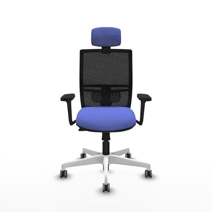 PIQUERAS Y CRESPO Silla de oficina Yunquera con Mecanismo Sincro/Traslack Azul claro