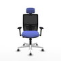 PIQUERAS Y CRESPO Silla de oficina Yunquera con Mecanismo Sincro/Traslack Azul claro