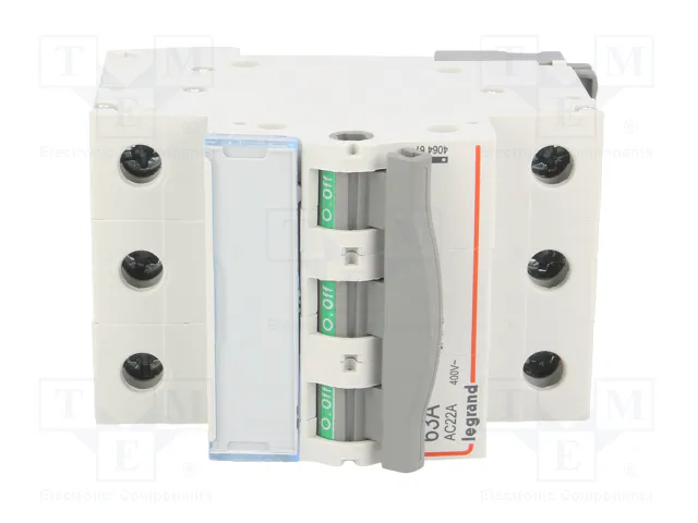 Legrand DX3 Interruptor de desconexión 3p 63A 400VAC AC-22A 406467