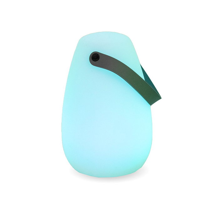 New Garden Lámpara de Sobremesa Recargable Portátil RGB LED, 16 Colores con Mando, IP44, Blanca, Ø15 x 20 cm