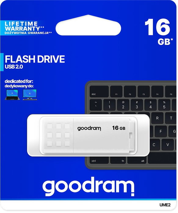 Goodram UME2 16 GB USB 2.0 Blanco Goodram UME2 16 GB USB 2.0 Blanco
