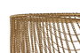 DKD Home Decor Lámpara de Techo de Hierro con Cadenas y Acabado Envejecido Dorado