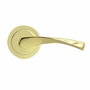 Edm Juego de roseta modelo 707 de aluminio con acabado latonado ø65 mm