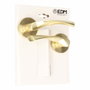Edm Juego de roseta modelo 707 de aluminio con acabado latonado ø65 mm
